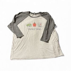 Gray Raglan 3X Business Teachers Shirt
